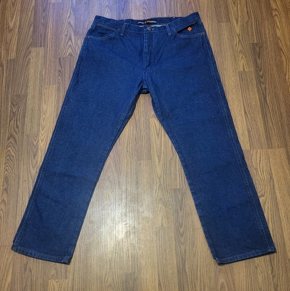 Vintage Wrangler FR Flame Resistant Work Pants Men’s 38x30 Orange Tab A82 - Picture 1 of 14